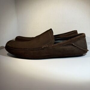Bacco Bucci Men's 10.5 M Brown Suede Driving Moccasins Made In Brazil